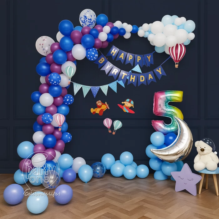 birthday Sky Adventure Birthday Balloon Decoration