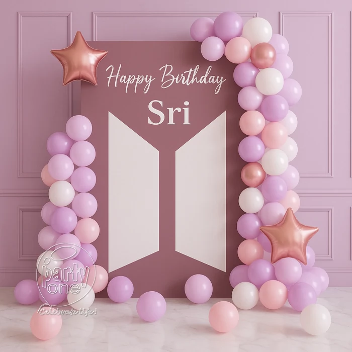birthday Simple Soft Colour Birthday Theme Decoration