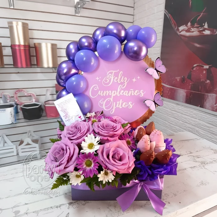 surprises Royal Purple Birthday Balloon Bouquet