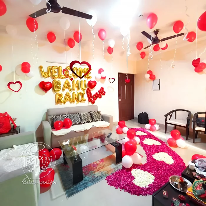 decorations Romantic Red Petal Surprise Room Decoration
