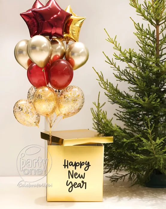 surprises Colourful New Year Balloon Bouquet