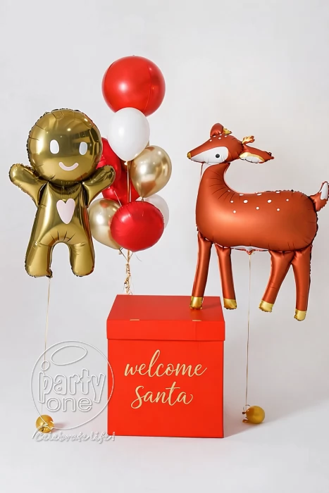 surprises Simple Christmas Balloon Bouquet