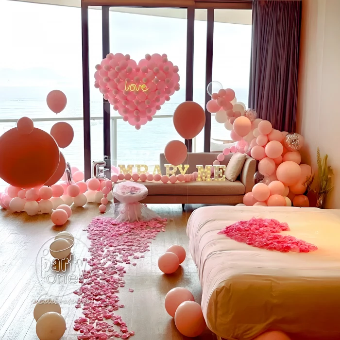 decorations Romantic Rose gold Balloon Decoration