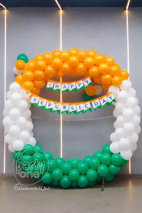 festival decorations Republic Day Tri Colour Balloon Decoration