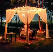 candlelight dinners Luxury Private Garden Candlelight Dinner