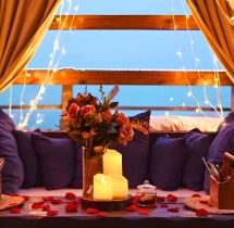 candlelight dinners Starry Night Cabana Candlelight Dinner at Hilton