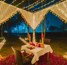 candlelight dinners Romantic Proposal Cabana Candlelight Dinner