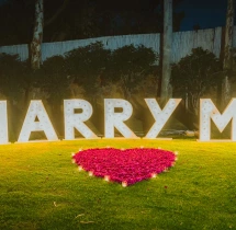 candlelight dinners Romantic Proposal Cabana Candlelight Dinner