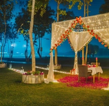 candlelight dinners Romantic Proposal Cabana Candlelight Dinner