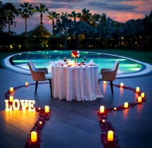 candlelight dinners Elite Poolside Candlelight Dinner at Atrio