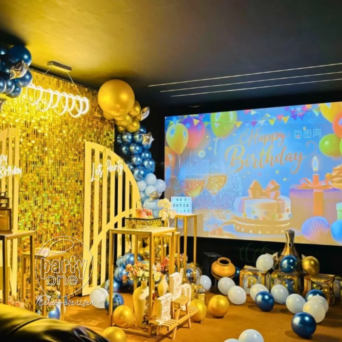 private theater celebration Romantic Private Movie Night Experience