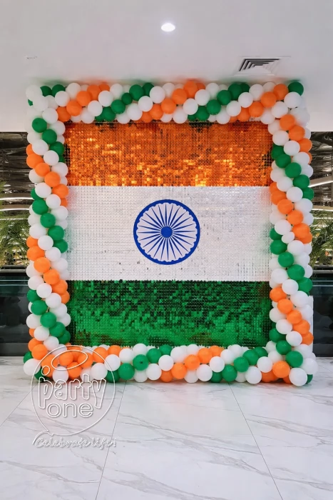 festival decorations Flag Theme Sequin Backdrop Decoration