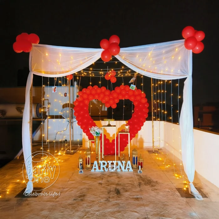 surprises Valentines Day Cabana Terrace Decoration