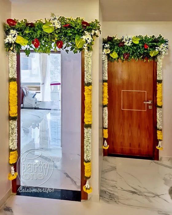house warming services 2BHK Flower Decoration for House Warming