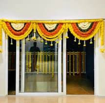 house warming services Traditional 2BHK Door Flower Decoration