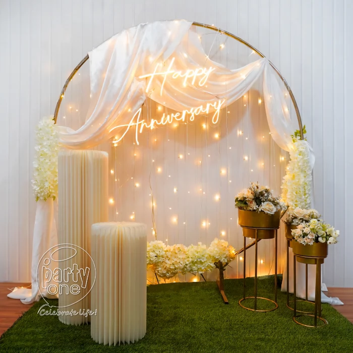 decorations Elegant Floral Anniversary Decoration