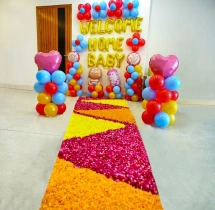 welcome baby decorations Welcome Baby Girl Flower Pathway Decoration