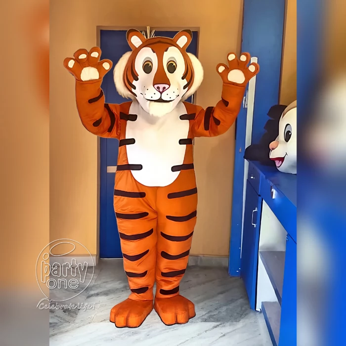 Tiger Mascot Cartoon Character