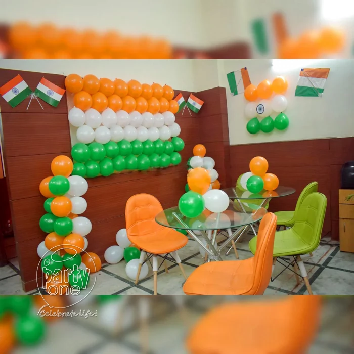 festival decorations Republic Day Flag and Balloon Decoration