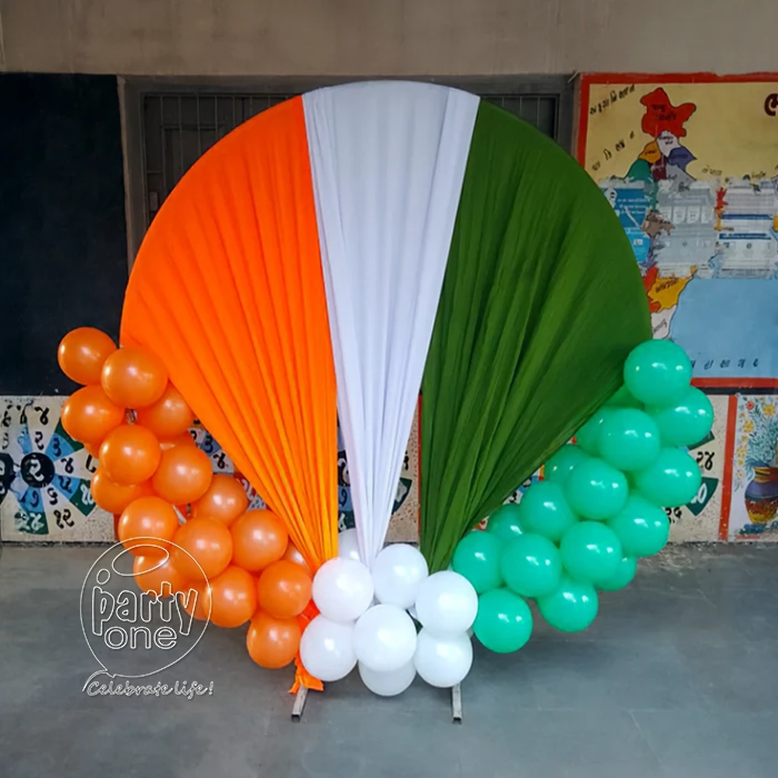festival decorations Tri Colour Cloth Ring Decoration