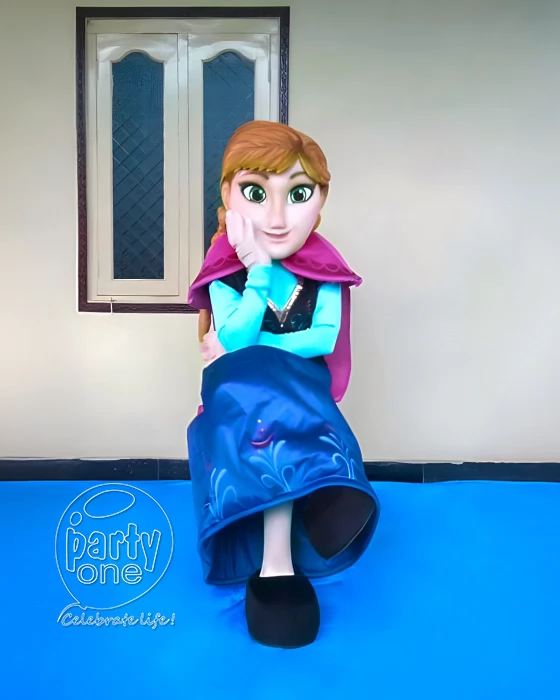 Princess Anna Cartoon Mascot