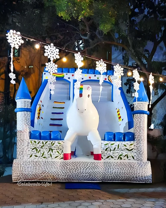 Unicorn Theme Childrens Bounce House
