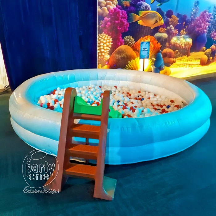 White Ball Pit With Slider