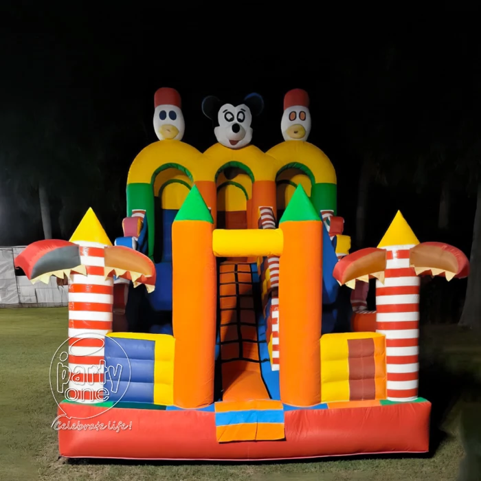 3 Way Donald and Mickey Bouncy Castle