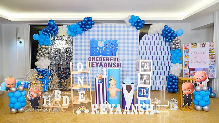 birthday Onederful Boss Baby Theme Decoration