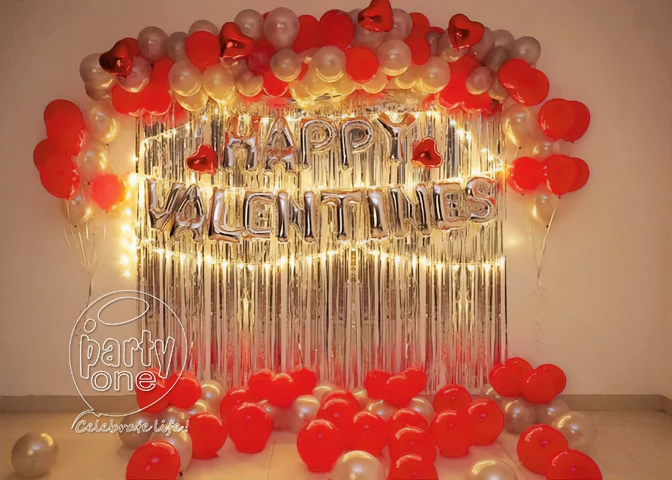 surprises Elegant Valentines Day Balloon Decor
