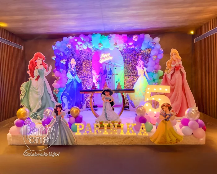 birthday Sequin Princess Theme Birthday Balloon Decoration