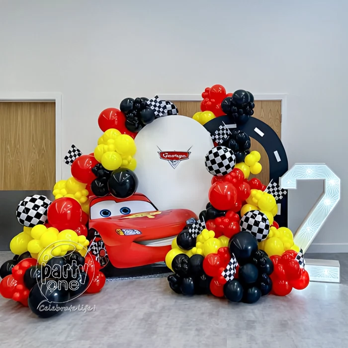 birthday Red McQueen Themed Birthday Balloon Decoration