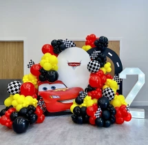 birthday Red McQueen Themed Birthday Balloon Decoration