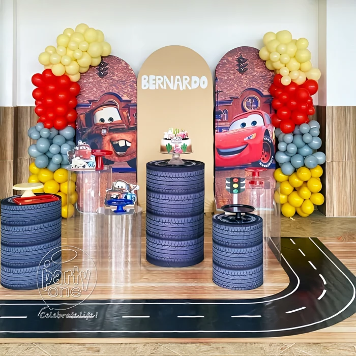 birthday Car on the Road Birthday Theme Decoration