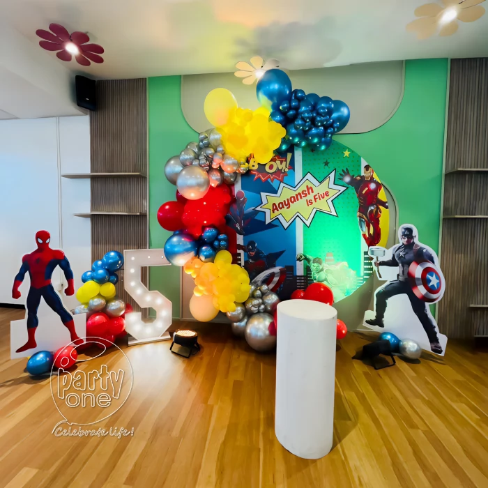 birthday Avengers Theme Balloon Arch Decoration