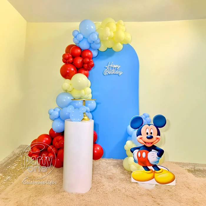birthday Simple Mickey Mouse Balloon Arch Decoration