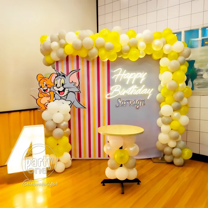 birthday Kids Tom and Jerry Birthday Balloon Decoration
