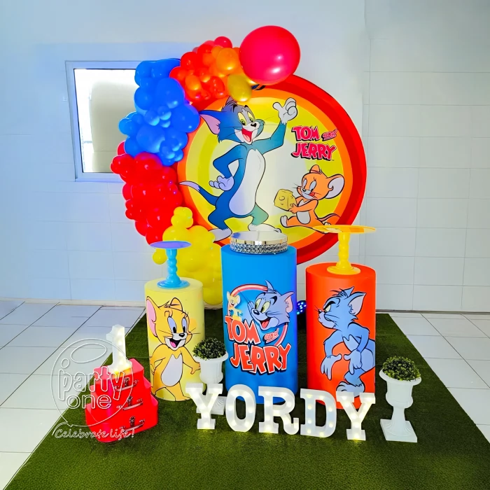 birthday Simple Tom and Jerry Birthday Decoration