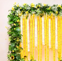 festival decorations Fresh Flower Decoration for Ganesh Chaturthi