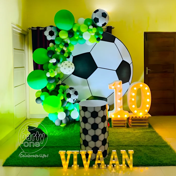 birthday 10th Birthday Football Theme Decoration