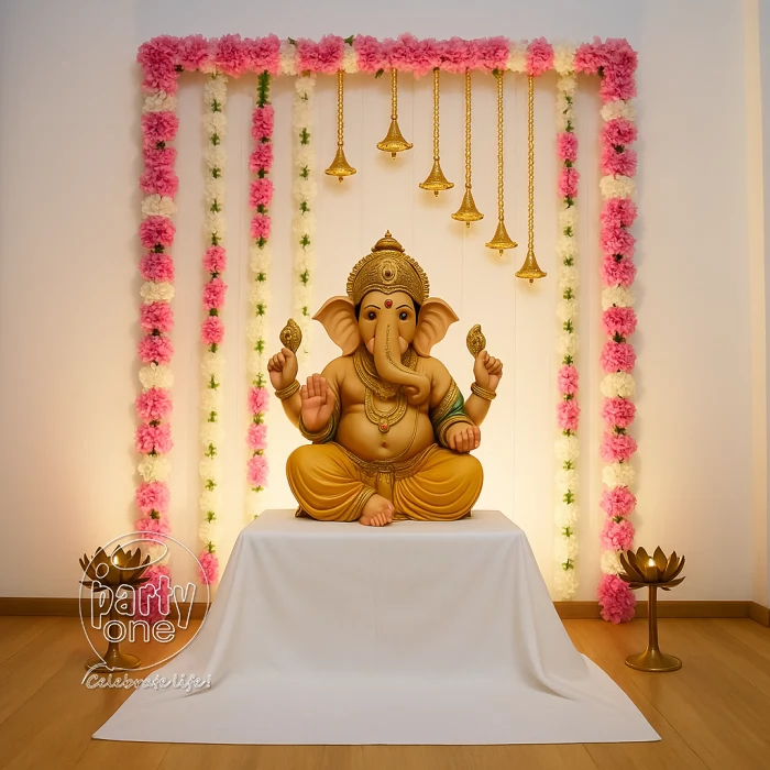 festival decorations Aritifical Flower Ganeshotsav Decoration
