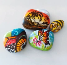 birthday Pebble Stone Painting Activity
