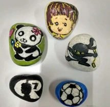 birthday Pebble Stone Painting Activity