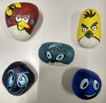 birthday Pebble Stone Painting Activity