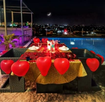 candlelight dinners Poolside Candlelight Dinner Sarovar Portico Suites