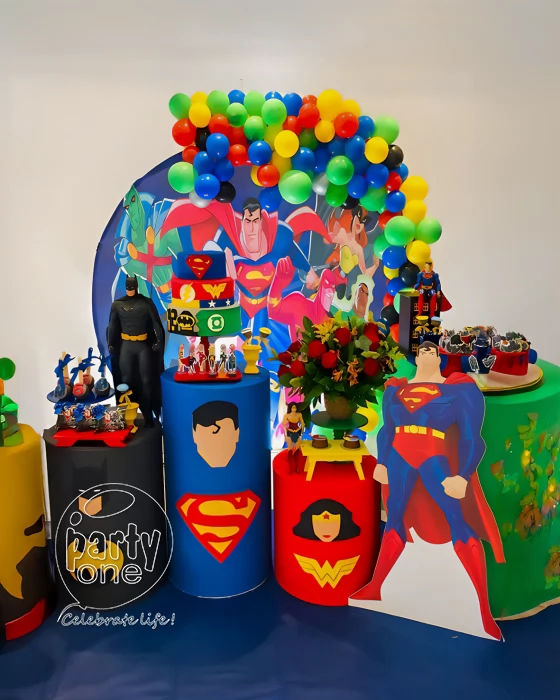 birthday DC Theme Birthday Balloon Decoration