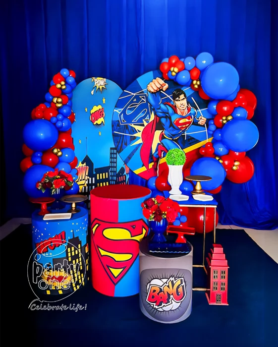 birthday Animated Superman Theme Decoration