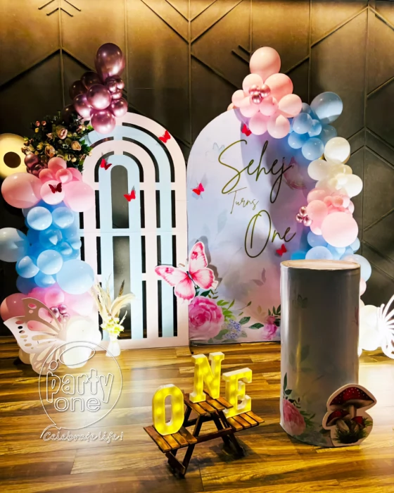 birthday Butterfly Pastel Theme Decoration