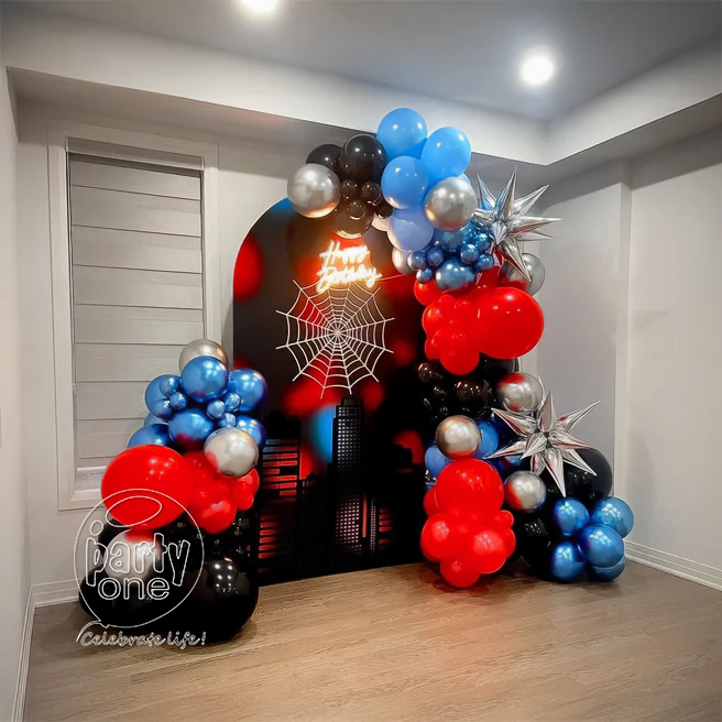 birthday Ultimate Spiderman Balloon Decoration
