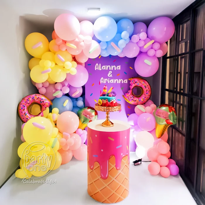 kids theme decorations Radiant Candy Theme Birthday Balloon Decoration